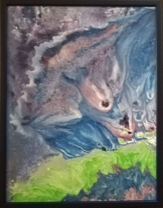 Pittura intitolato "Up_left" da Dragan Krejakovic, Opera d'arte originale, Acrilico