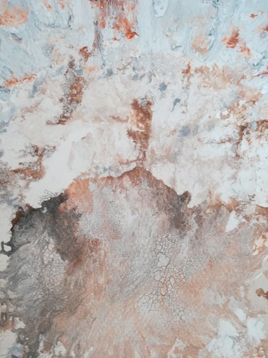 Pittura intitolato "Volcano" da Dragan Krejakovic, Opera d'arte originale, Acrilico