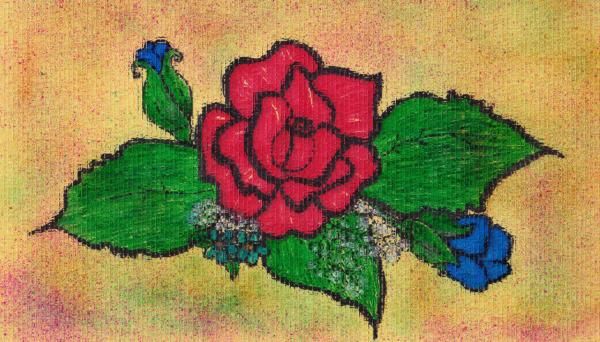 Digital Arts titled "Rose" by Dada, Original Artwork