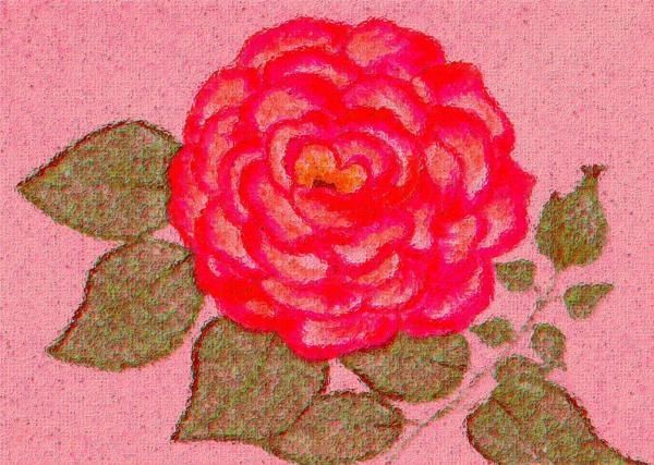 Digital Arts titled "Rose" by Dada, Original Artwork