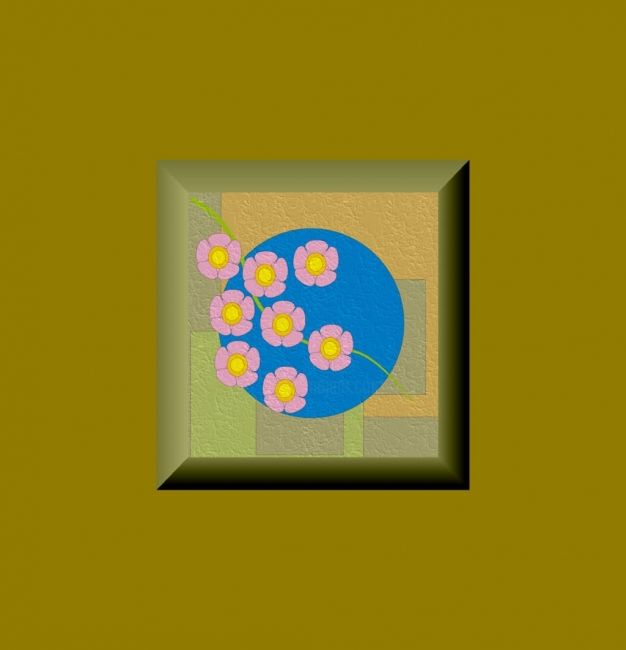 Digital Arts titled "Floral Art" by Dada, Original Art, Other