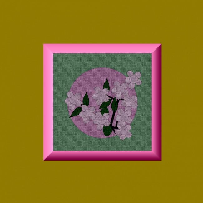 Digital Arts titled "Cherry Blossom" by Dada, Original Art,