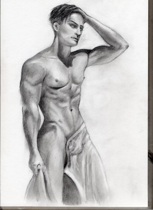 Drawing titled "Levi. Specially for…" by Anastasia Malashenko, Original Artwork, Pencil