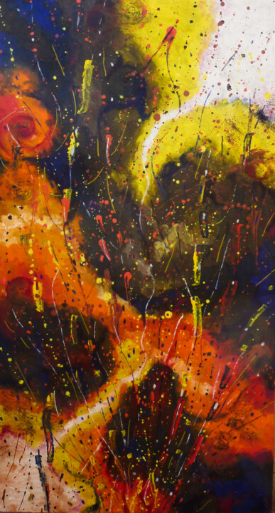 Schilderij getiteld "Lost Star" door Dragos Bagia, Origineel Kunstwerk, Olie