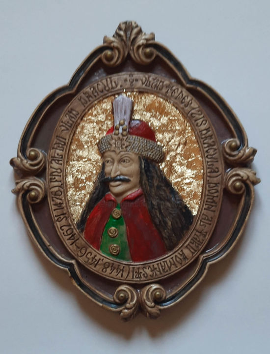 Sculpture titled "DRACULA" by Dragos Bagia, Original Art, Oil