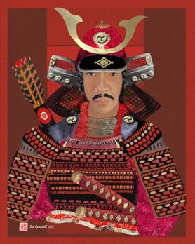 Painting titled "Sekigahara Red Devil" by Warrior Artist Of Dragunshire, Original Artwork, Oil
