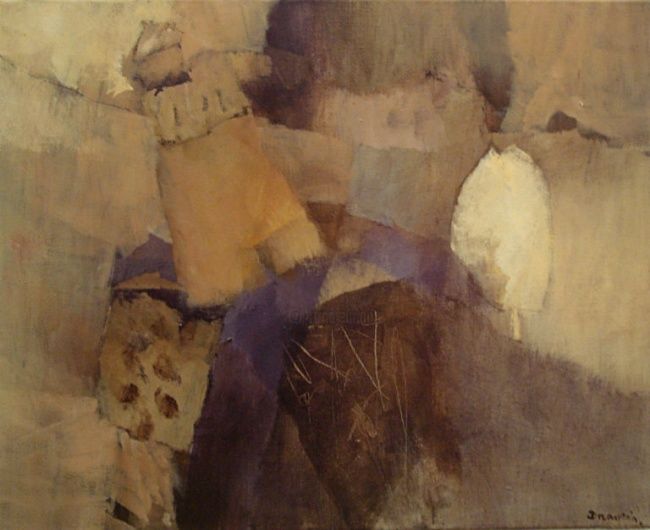 Malerei mit dem Titel "60x50.jpg" von Dominique Draussin, Original-Kunstwerk, Öl