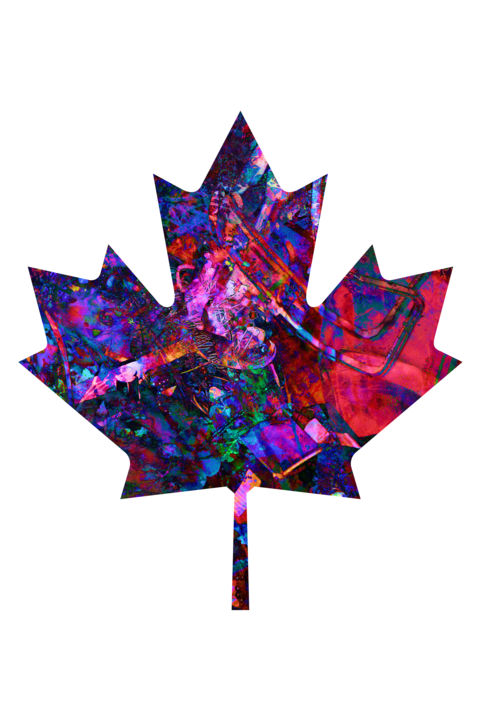 Arts numériques intitulée "J'aime le Canada Si…" par Drawing Brienz, Œuvre d'art originale, Travail numérique 2D