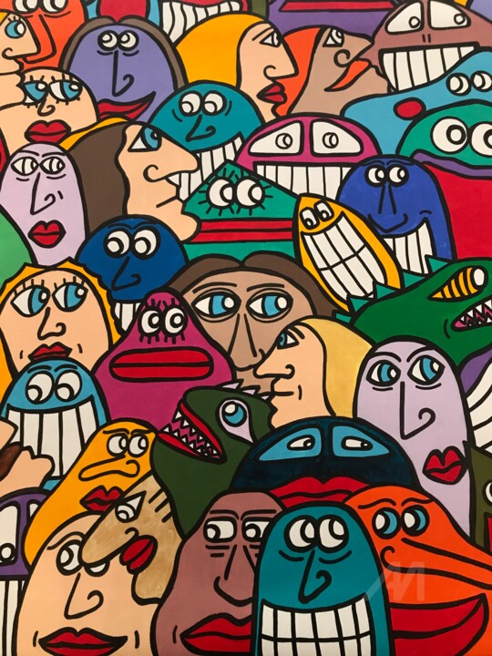 Peinture intitulée "Lucas drean" par Lucas Drean, Œuvre d'art originale, Acrylique