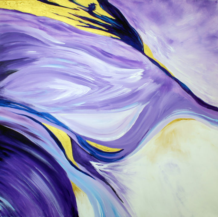 Painting titled "Passion" by Pauladriscolldesign Paula Driscoll, Original Art, Acrylic