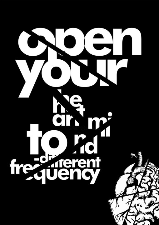 Artes digitais intitulada "Open No.1" por Jan Oklinski, Obras de arte originais, Trabalho Digital 2D