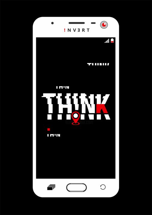 Arte digital titulada "Think No.1" por Jan Oklinski, Obra de arte original, Trabajo Digital 2D