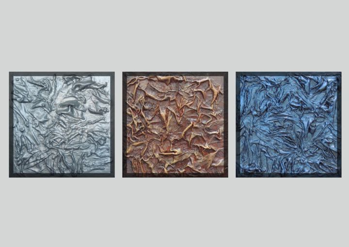 "Exemple de triptyque" başlıklı Tablo Ds Abstract Art Paintings tarafından, Orijinal sanat, Akrilik