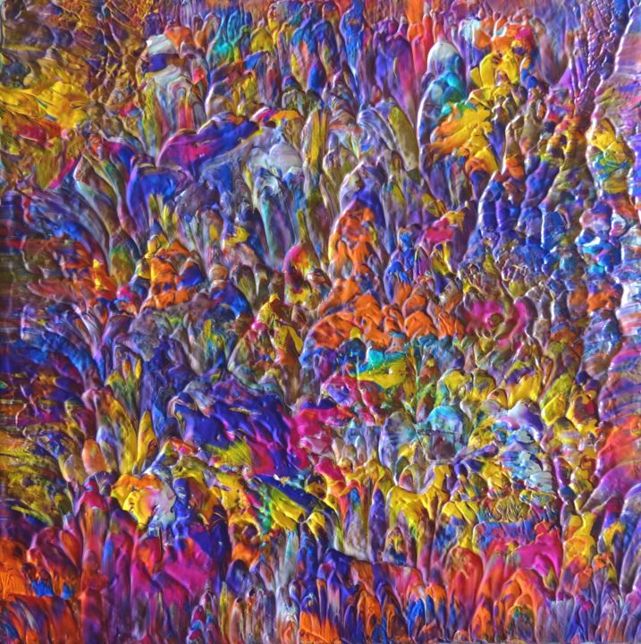 Painting titled "Spring" by Ds Abstract Art Paintings, Original Artwork, Acrylic