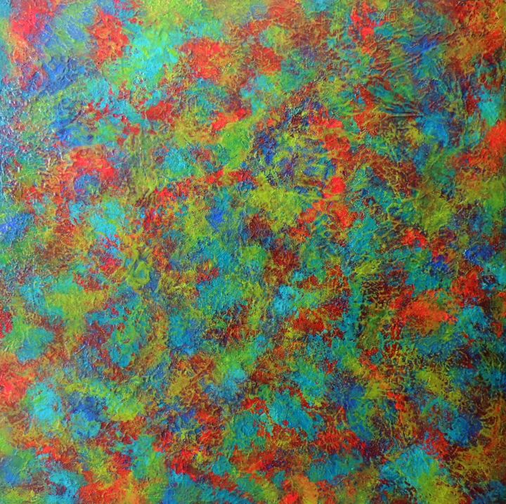 Peinture intitulée "Ouvéa" par Ds Abstract Art Paintings, Œuvre d'art originale, Acrylique