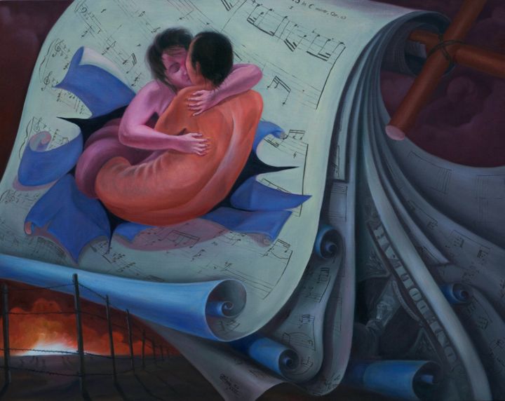 Painting titled "Destiny" by Dam Tung, Original Art, Oil
