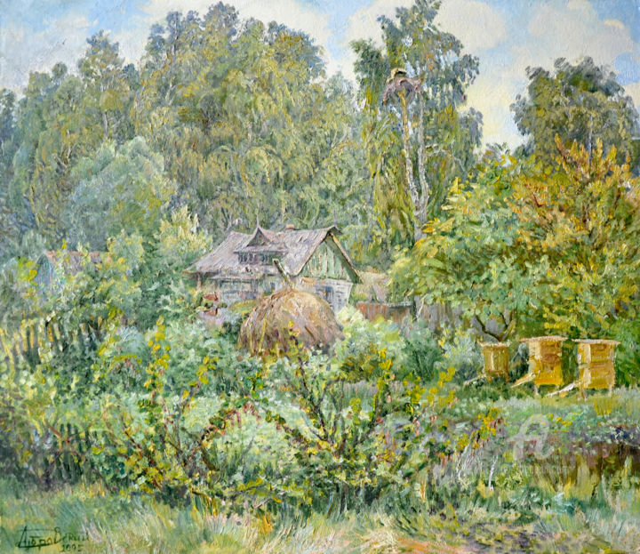 Malarstwo zatytułowany „Summer” autorstwa Aleksandr Dubrovskyy, Oryginalna praca, Olej