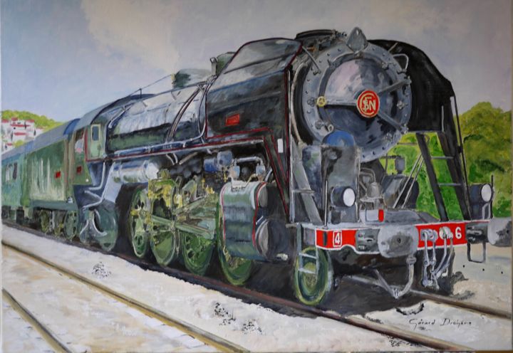 Peinture intitulée "loco-pacific.jpg" par Gérard Duchêne, Œuvre d'art originale, Acrylique