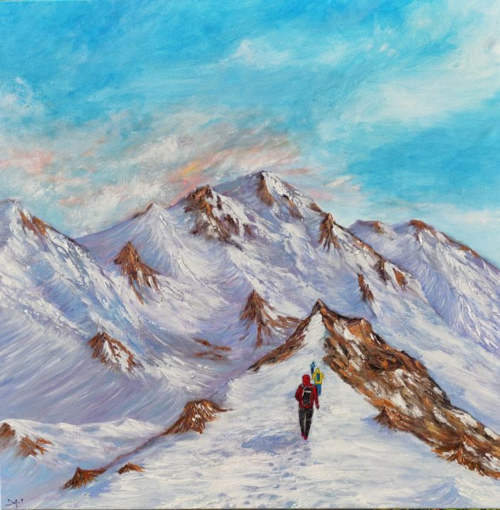 Peinture intitulée "Ascension" par Jeremy Duforest, Œuvre d'art originale, Acrylique