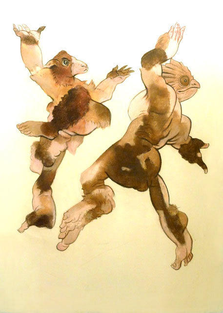 Drawing titled "Coup de savate" by Daniel Duhamel Arrapel, Original Artwork