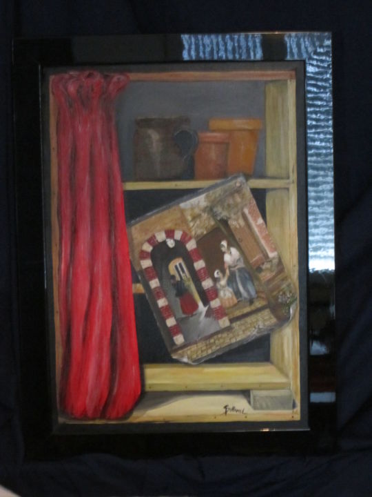 Painting titled "dans-le-placard.jpg" by Simone Duhamel, Original Artwork