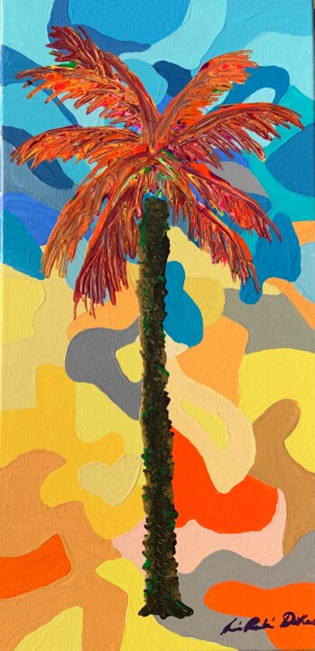 Painting titled "PALM TRIO ORIGINAL" by Le' Andre' Jamol Dukes Le' Andre' Scott, Original Artwork, Acrylic
