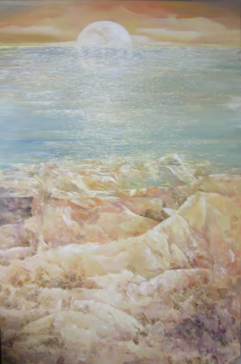Painting titled "Huron" by Irena Dukule, Original Artwork, Oil