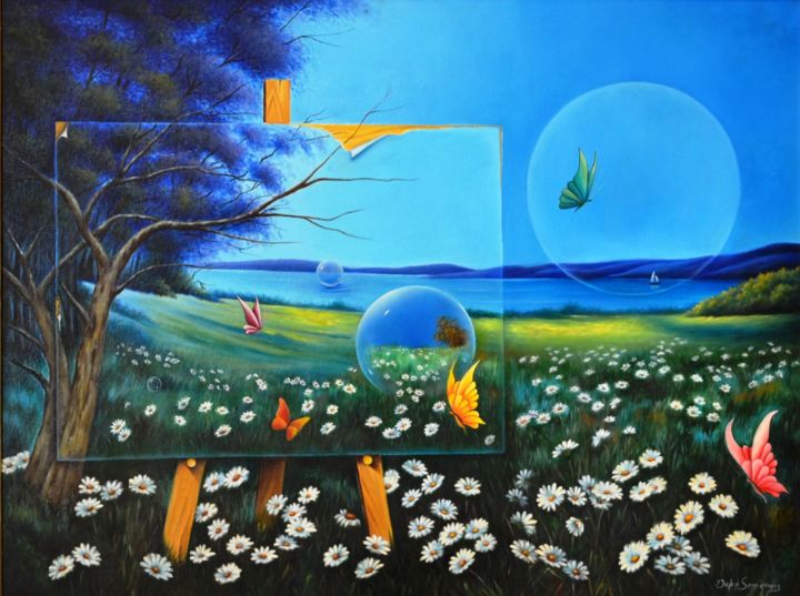 Painting titled "Campo Belo" by Dulce Atelier, Original Artwork
