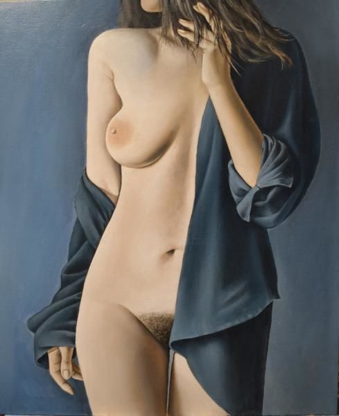 Painting titled "модель" by Igor Dulub, Original Artwork, Oil