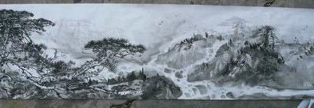 Peinture intitulée "中国水墨画" par Duo Han Shou Ji Lin, Œuvre d'art originale