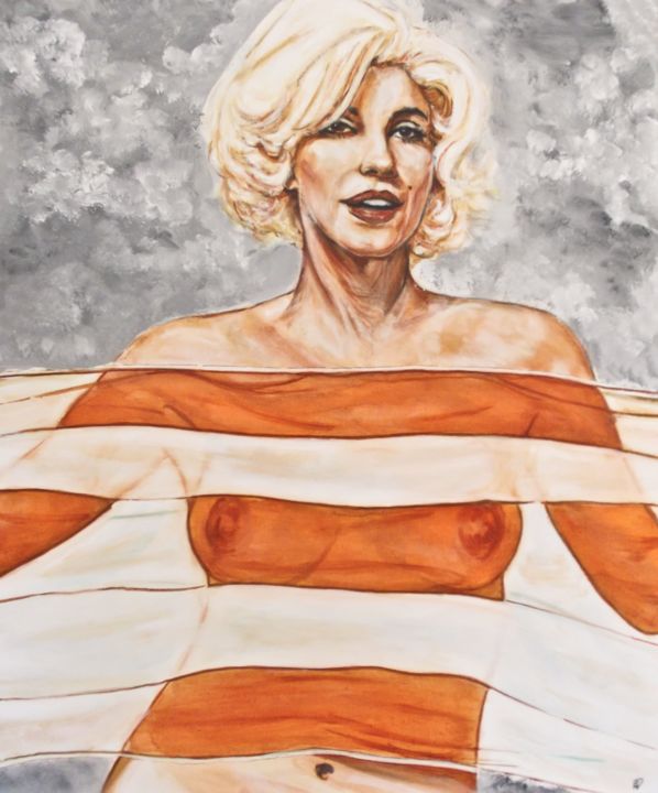 Painting titled "marilyn" by Frederic Dupain, Original Artwork