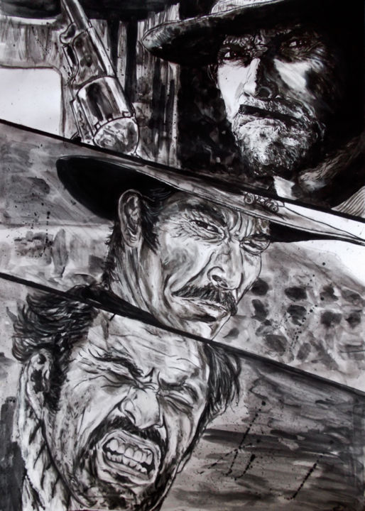 Painting titled "The good, the bad a…" by Frederic Dupain, Original Artwork