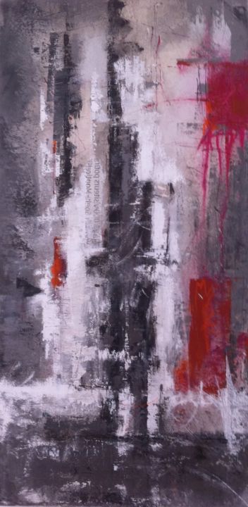 Painting titled "eclat-50x100.jpg" by Catherine Duperray, Original Artwork, Acrylic