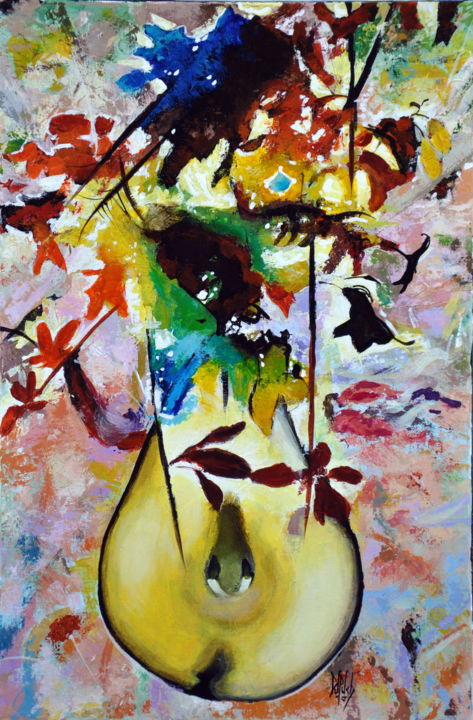 Peinture intitulée "225-bouquet.jpg" par Gérard Dupuch, Œuvre d'art originale, Acrylique