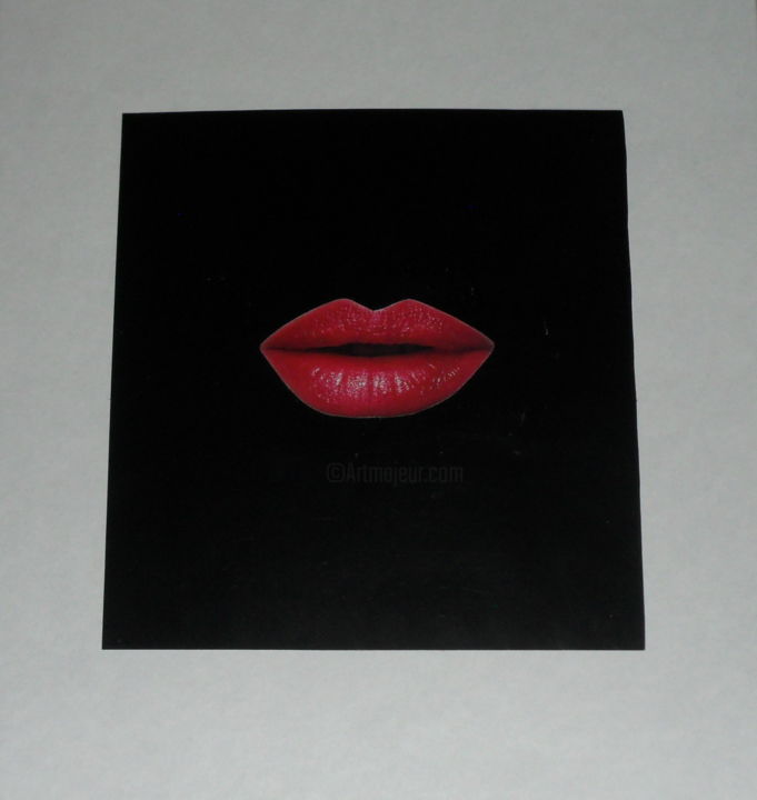 Collagen mit dem Titel "Black square" von Viktor Pirovskih, Original-Kunstwerk, Collagen
