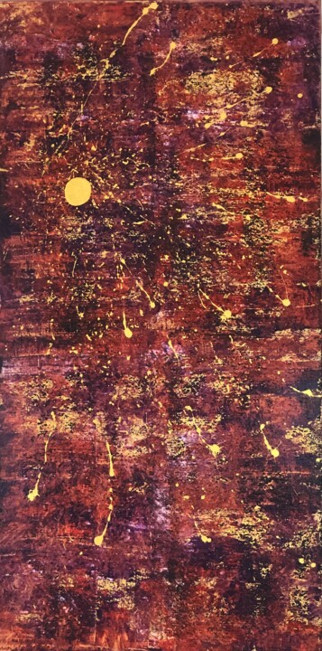 Pittura intitolato "Beijing Sunburst" da Dutch Montana, Opera d'arte originale, Olio