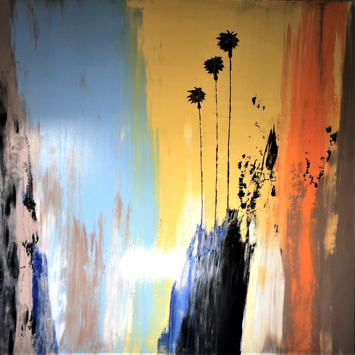 Painting titled "Laguna Beach Canyon…" by Dutch Montana, Original Art, Oil