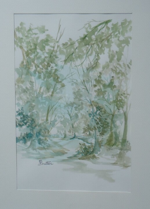 Peinture intitulée "CL14-12" par Monique Dutter-Lemierre, Œuvre d'art originale, Aquarelle