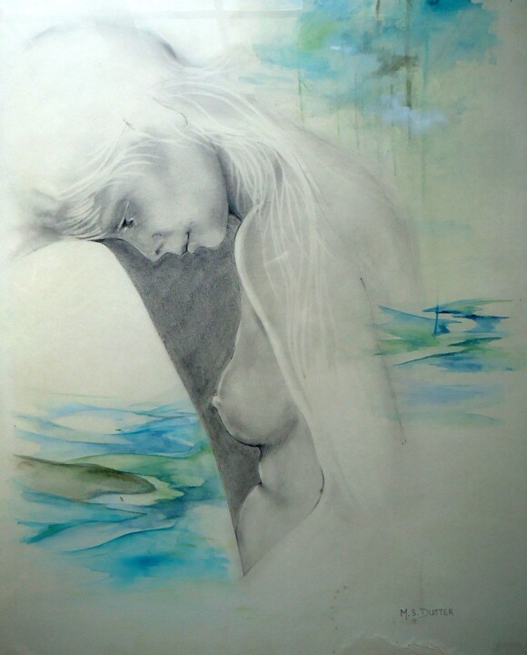 Картина под названием "CLESSE16-01" - Monique Dutter-Lemierre, Подлинное произведение искусства