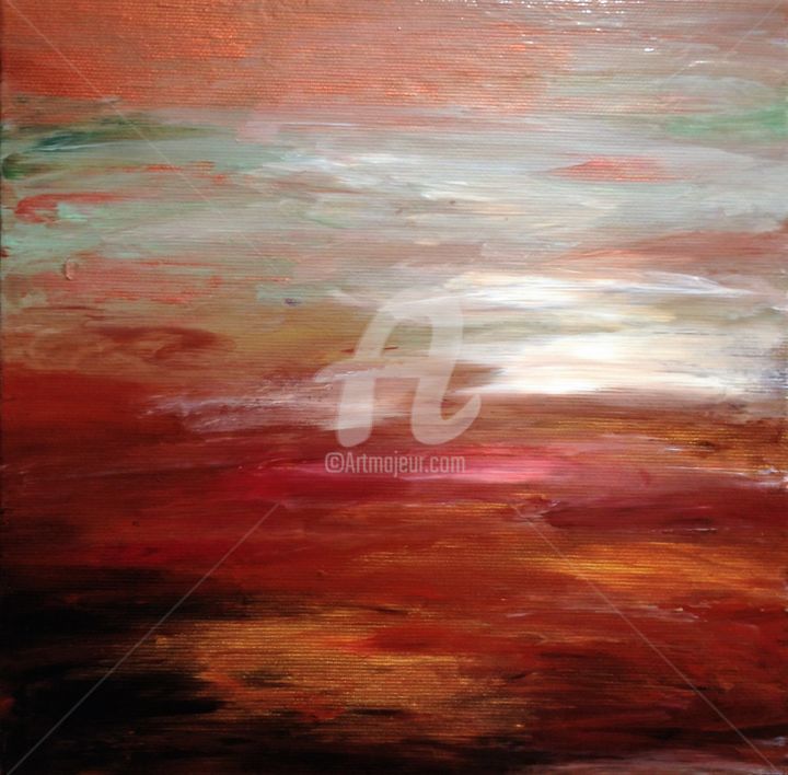 Painting titled "Horizon 3" by David Vall, Original Artwork, Acrylic