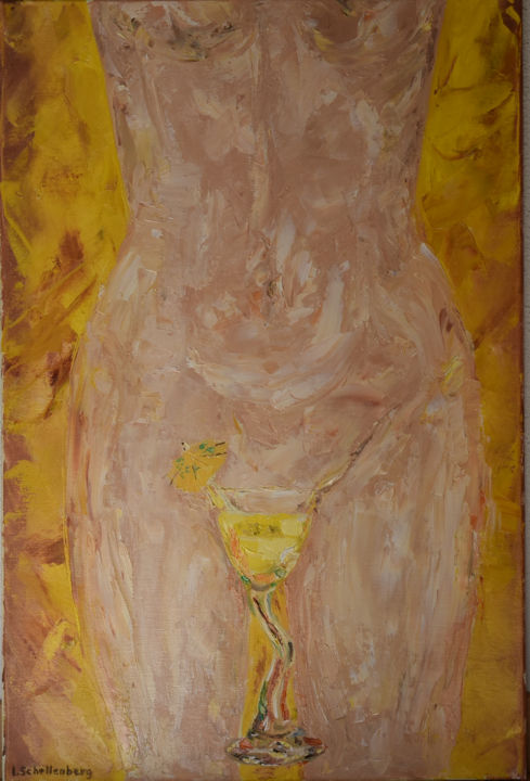 Schilderij getiteld "Taste of a woman" door Lusie Schellenberg, Origineel Kunstwerk, Olie