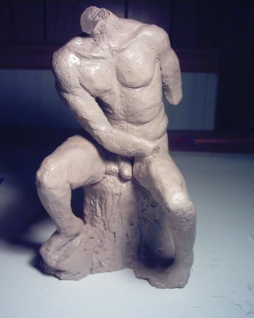 Painting titled "Torso" by Dennis Farris, Original Art,
