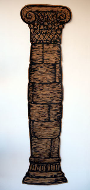 Peinture intitulée "columna Habanera." par Rafael Diaz De Villegas Cañellas, Œuvre d'art originale