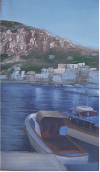 Painting titled "Capri" by Eva Dvorzsak, Original Artwork