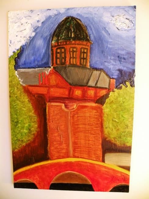 Painting titled "Bell Tower" by David Henry Wilkerson, Original Artwork