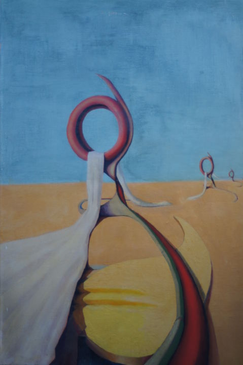 Painting titled "granica.jpg" by Dzogaz, Original Artwork, Oil