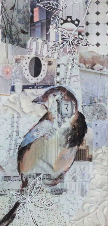 Collages titled "song time" by Elena Potapova, Original Artwork, Collages