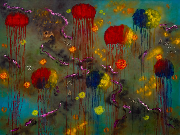 Painting titled "Archeological Remin…" by Alba, Original Art, Oil