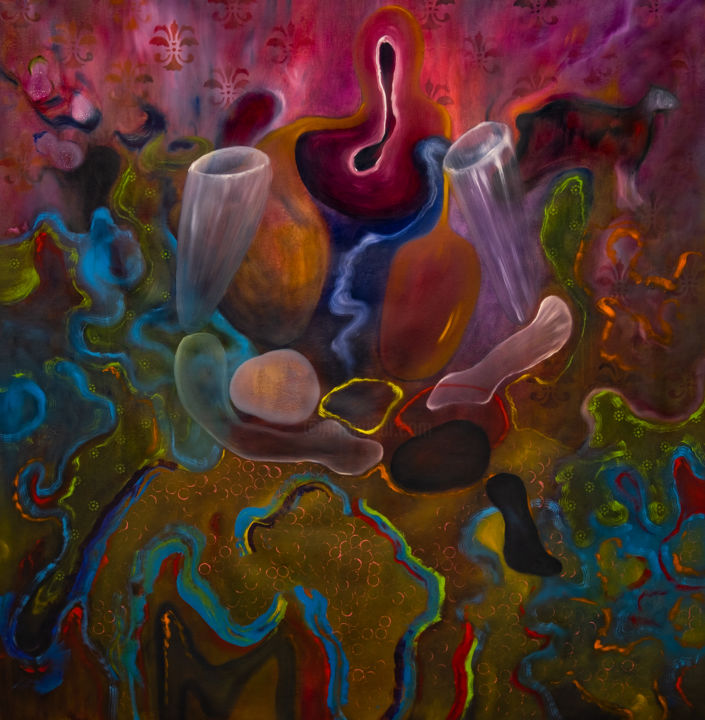 Painting titled "Maria Oh Maria" by Alba, Original Art, Oil