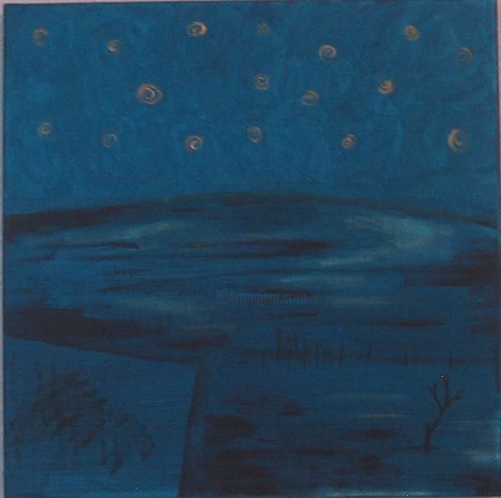 Painting titled "January" by Gina Acord, Original Art, Oil